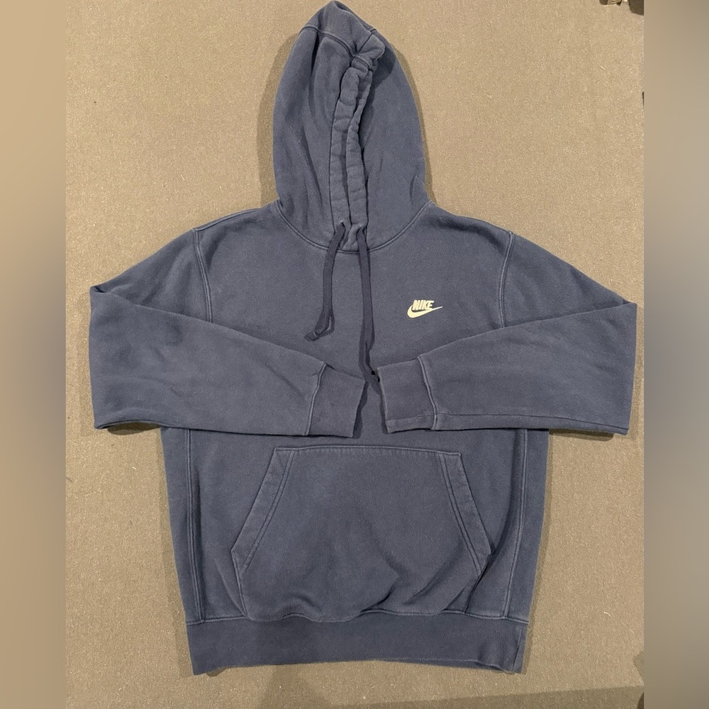 Nike Women's Blue Hoodie with Logo